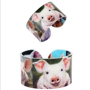 NWT Pig Bracelet Cuff